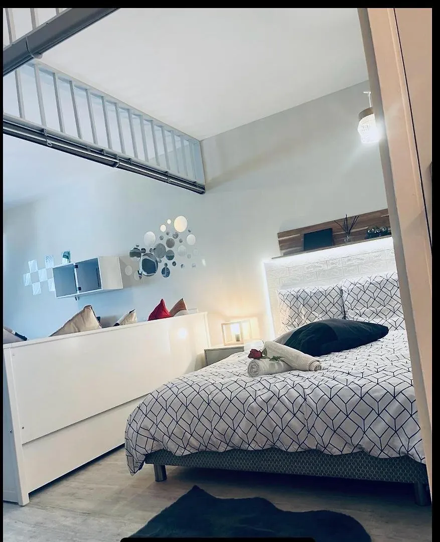 דירה אנטיב Studio Tout Confort, Parking Prive, Terrasse Et Plage