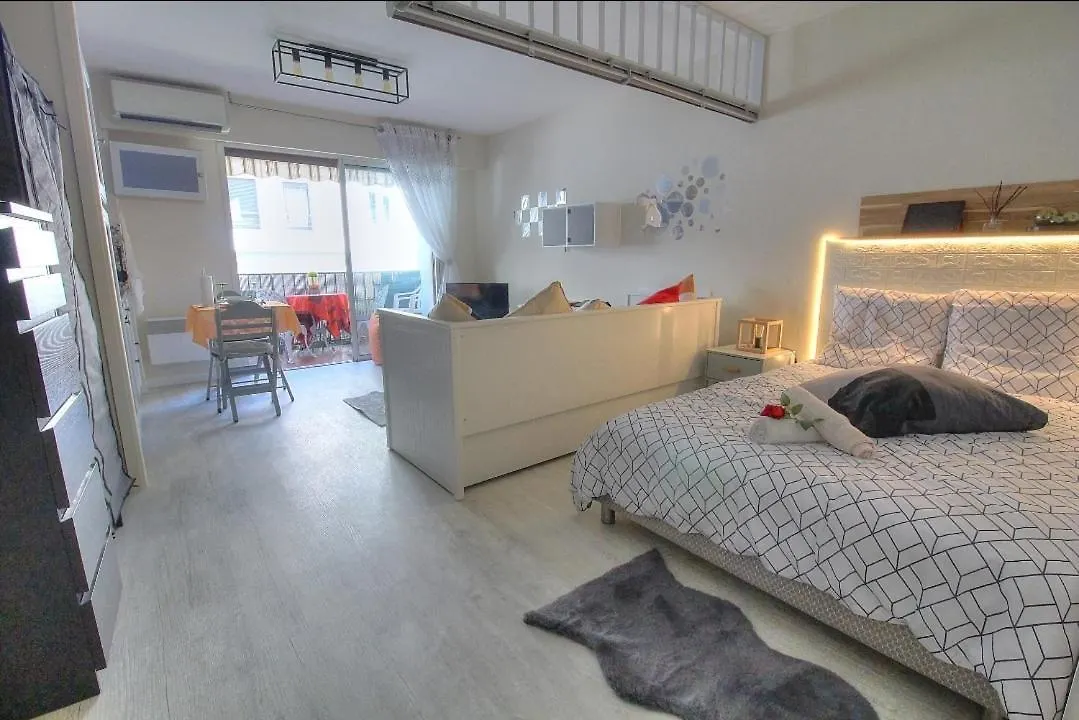 Studio Tout Confort, Parking Prive, Terrasse Et Plage Antibes